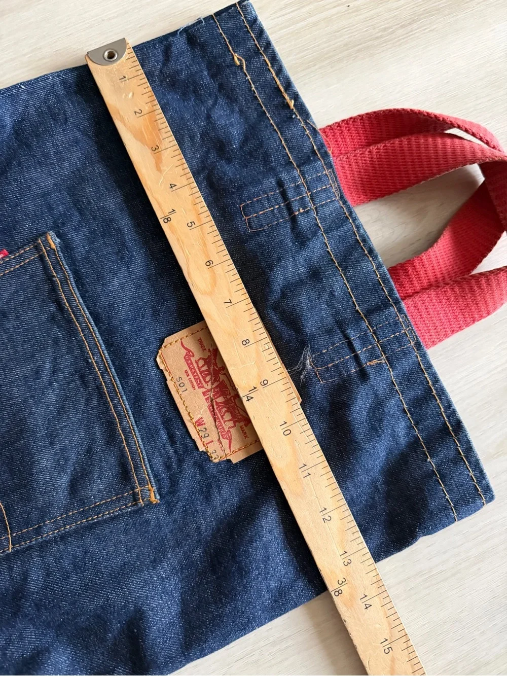 Vintage 70s Levis Denim Bag With The Big E